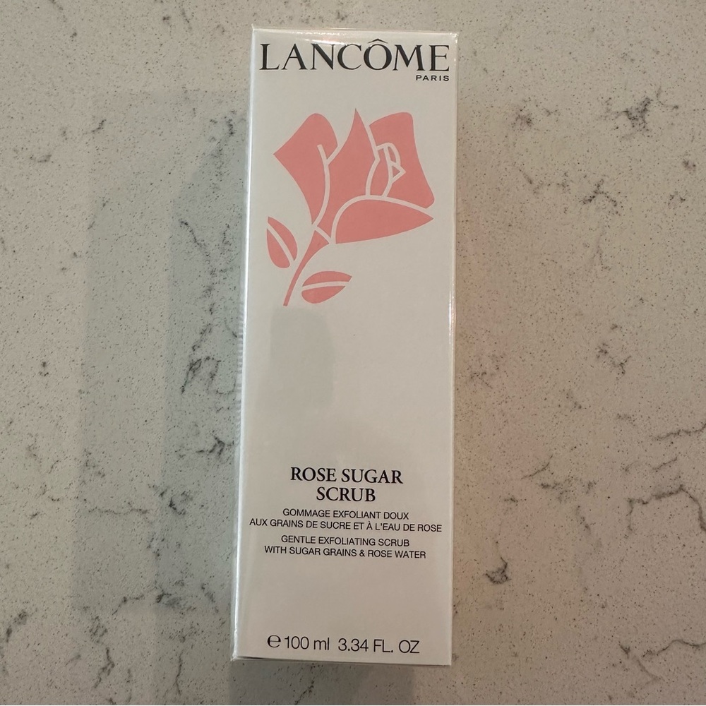 Lancome Rose Sugar Exfoliating Scrub - Gentle Exfoliation & Plumping -Sealed box